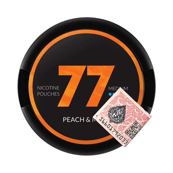 77 Peach & Mint – Сочные и свежие никотиновые подушечки | Доставка по Таиланду