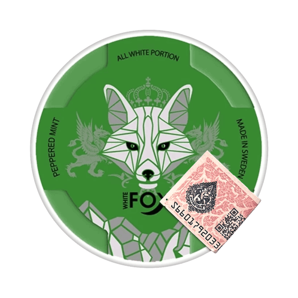 White Fox Peppered Mint – Spicy Cool Nicotine Pouches | Thailand