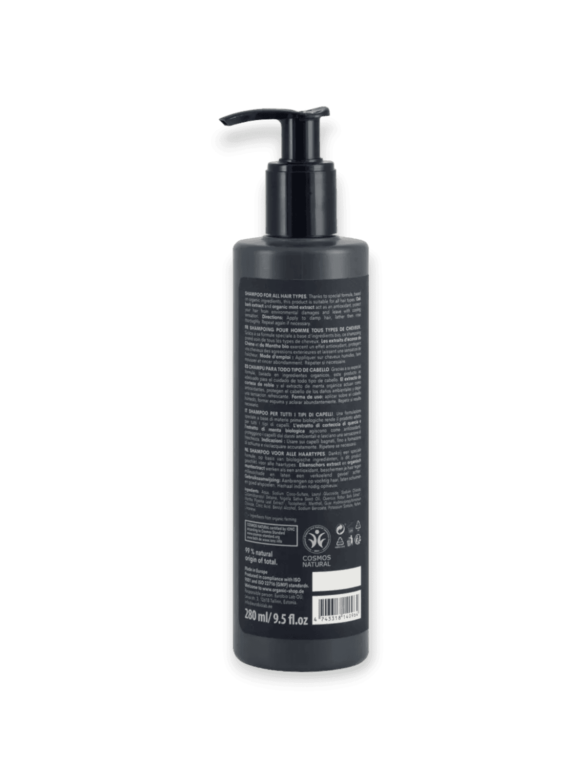 Шампоан за мъже - всеки тип коса, 280 мл, Organic Shop