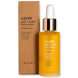 GLOW серум за лице против бръчки с ценни етерични масла, Rumi Cosmetics