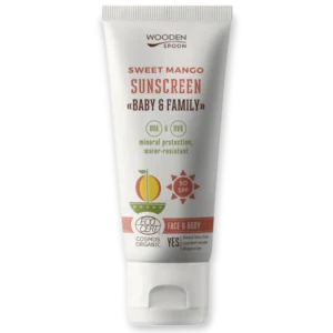 Слънцезащитен крем за лице и тяло Sweet Mango SPF 50 Wooden Spoon