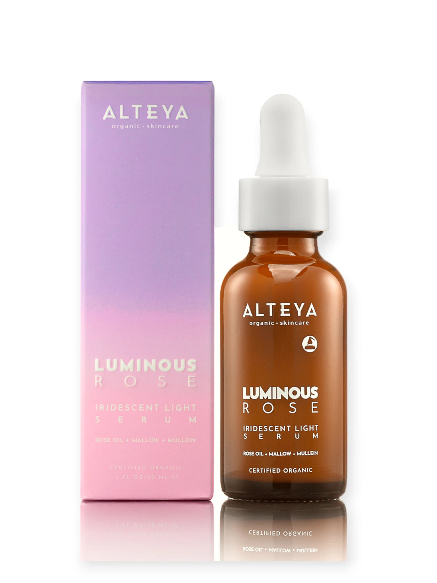 Био Озаряващ серум за лице Luminous Rose