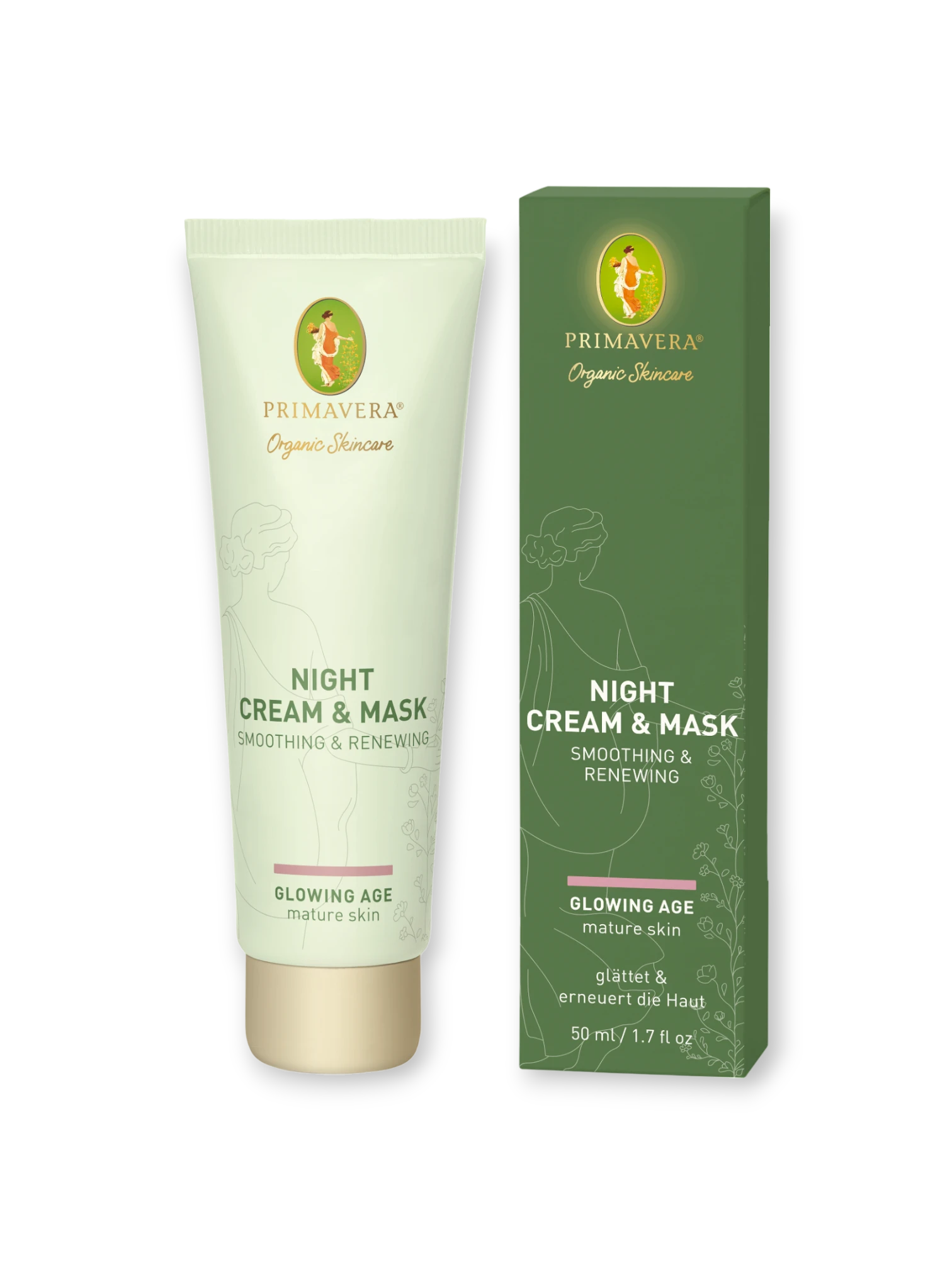 27650 Night Cream Mask Smoothing Renewing with package