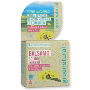 Твърд балсам за коса с екстракт от Лопен, 40 г Greenatural