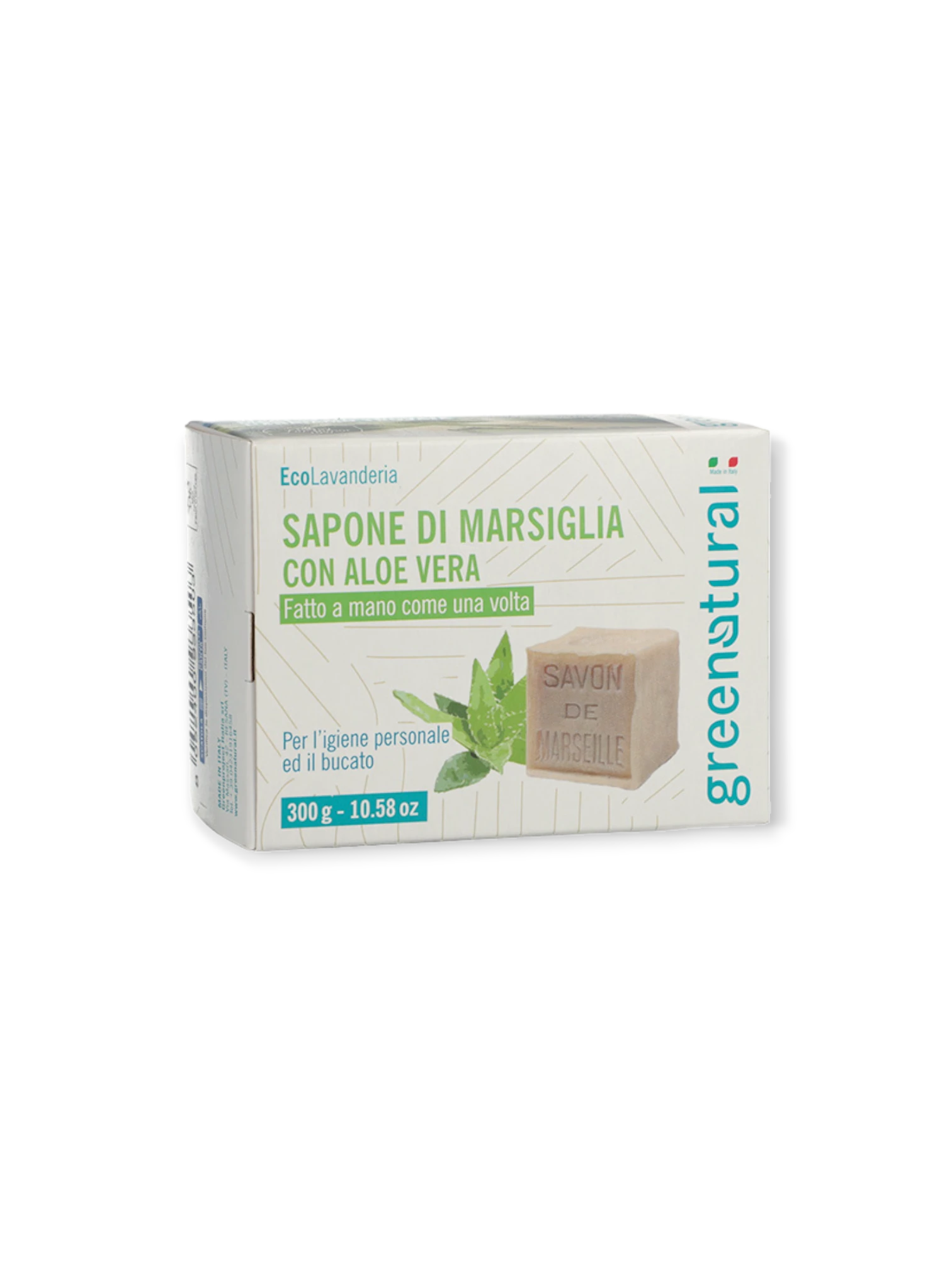 Mарсилски сапун за пране с Алое вера 300 г Greenatural
