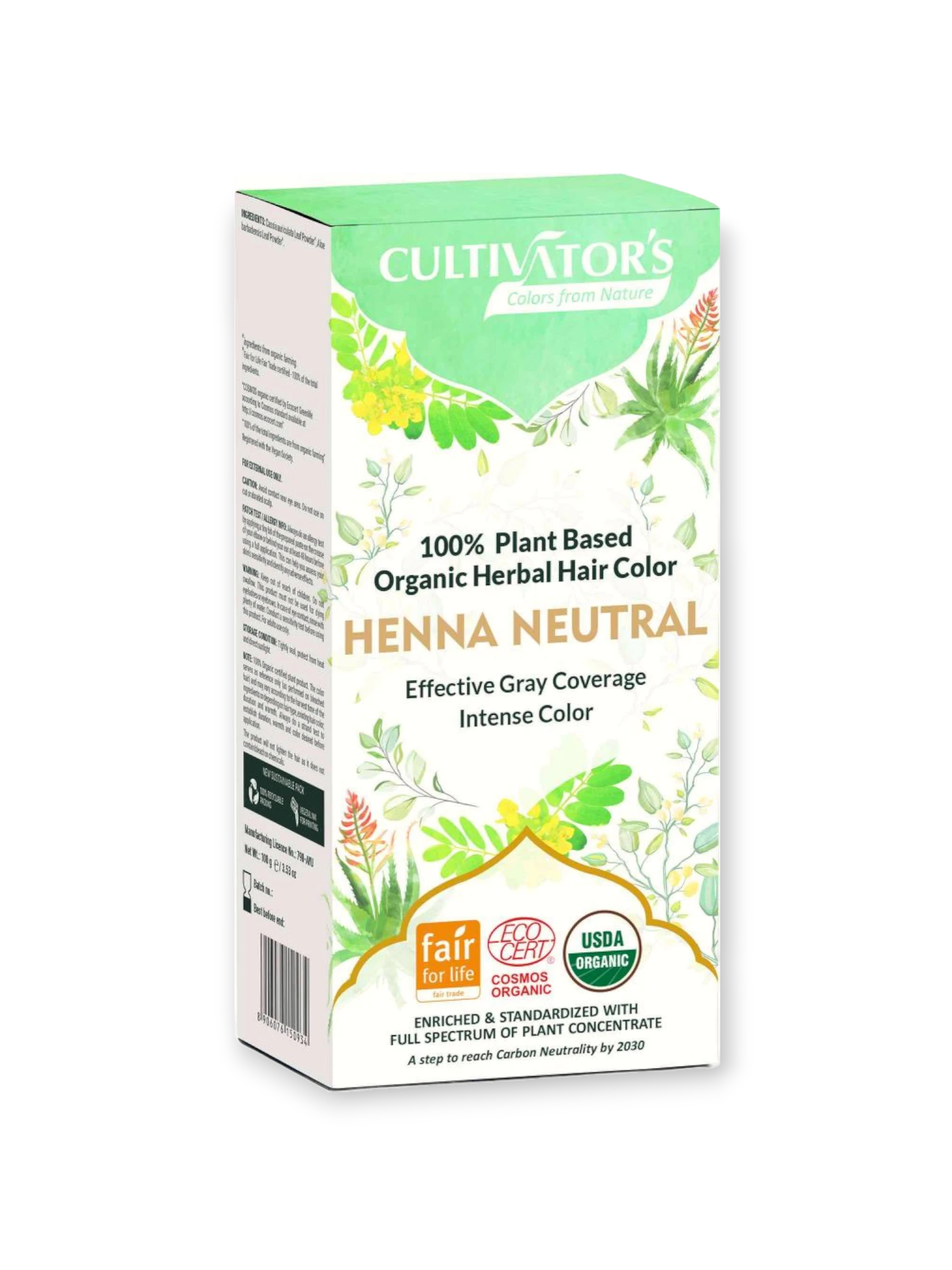 Био боя за коса - Къна (Organic Henna+Aloe) Cultivator`s
