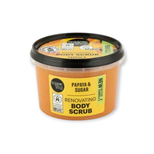 Скраб за тяло с папая и захар 250 мл Organic Shop