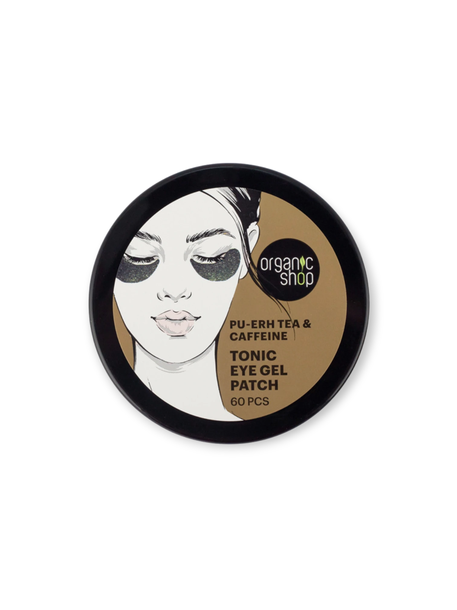 Тонизираща пач маска за очи, Organic Shop, 60 бр