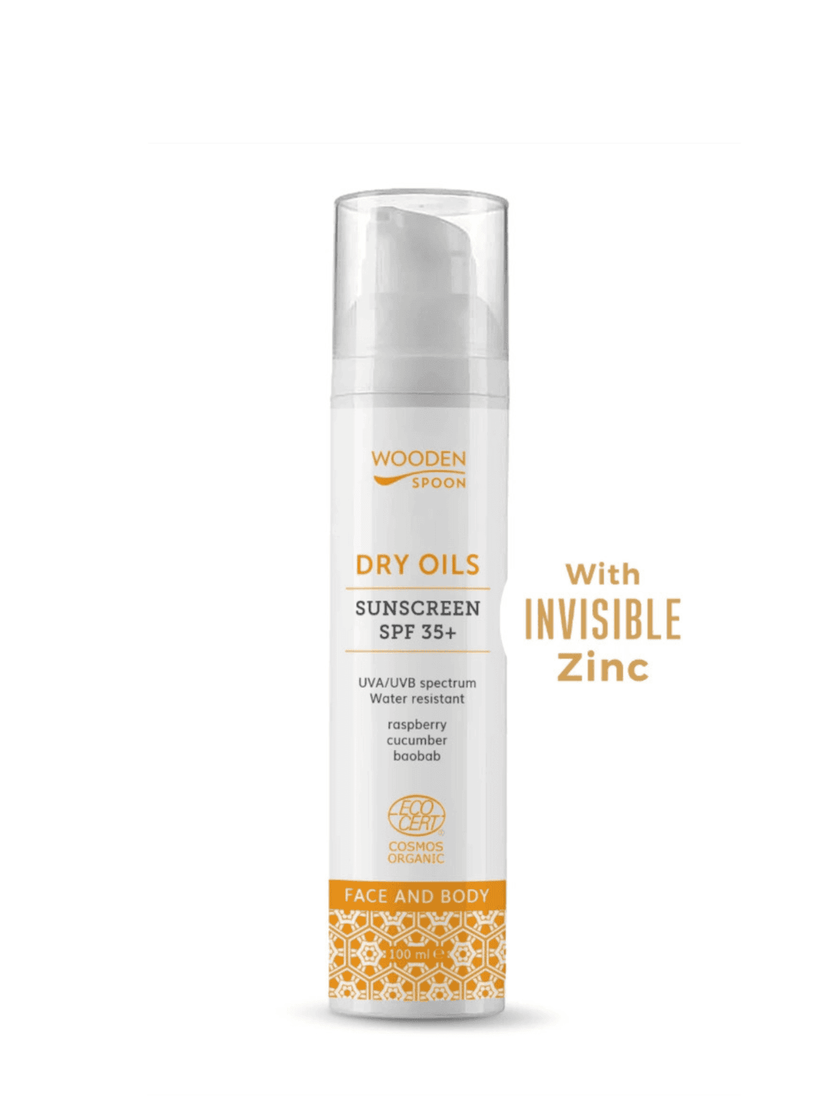 Wooden Spoon Слънцезащитен крем за лице и тяло “Dry oils” SPF 35+
