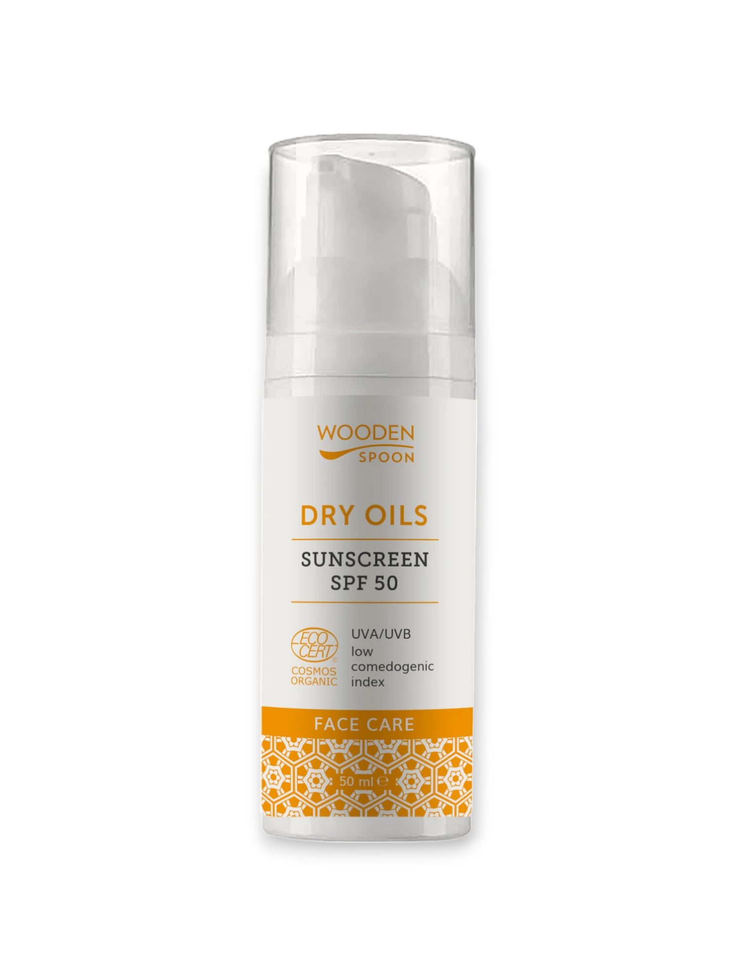 Wooden spoon Слънцезащитен крем за лице „DRY OILS“ 50 SPF