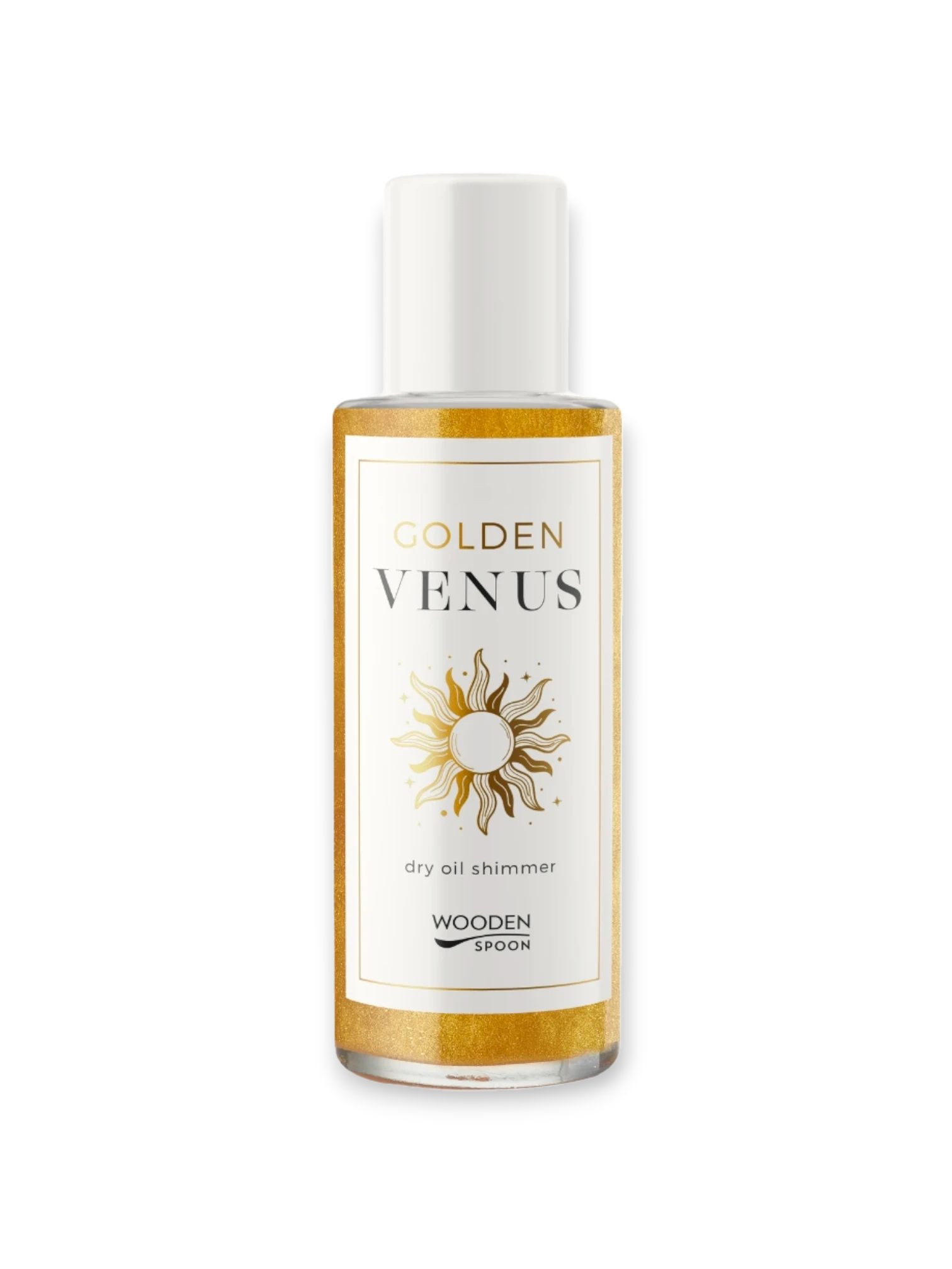 Бляскаво сухо олио за тяло Golden Venus, Wooden Spoon