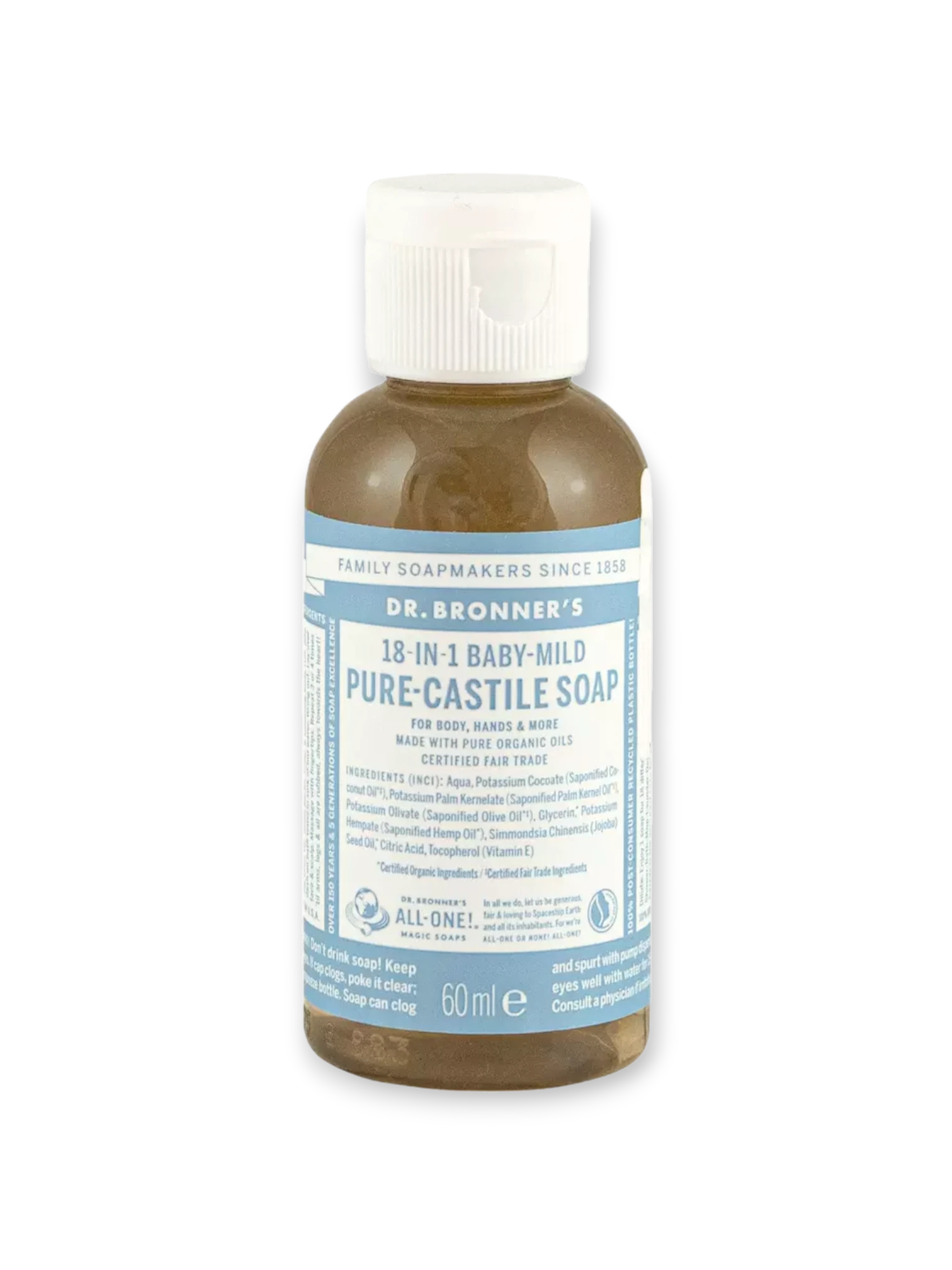 Кастилски сапун за бебета - 60/240/475 мл Dr.Bronner`s