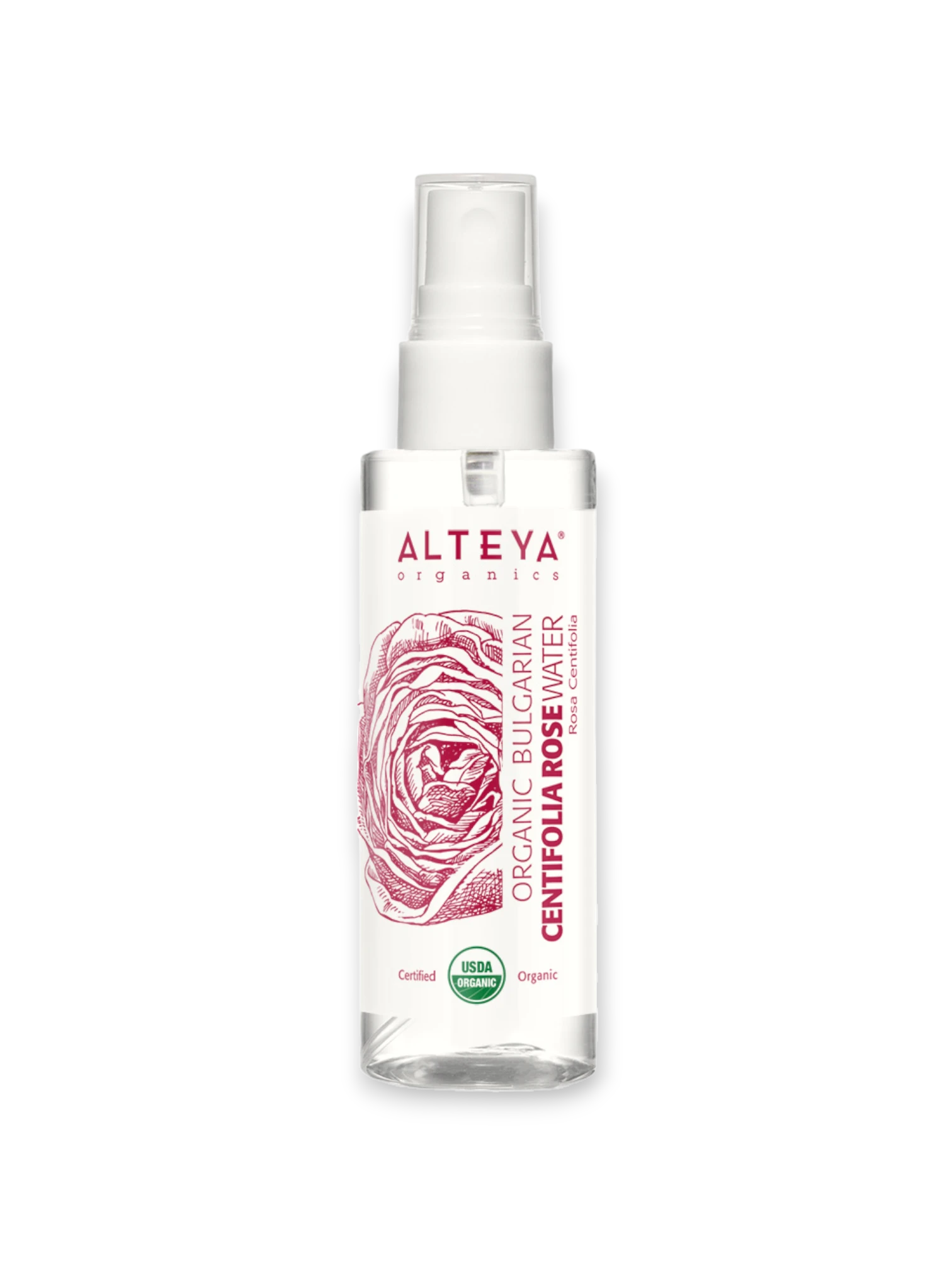 Био розова вода Роза Сентифолия спрей Alteya Organics