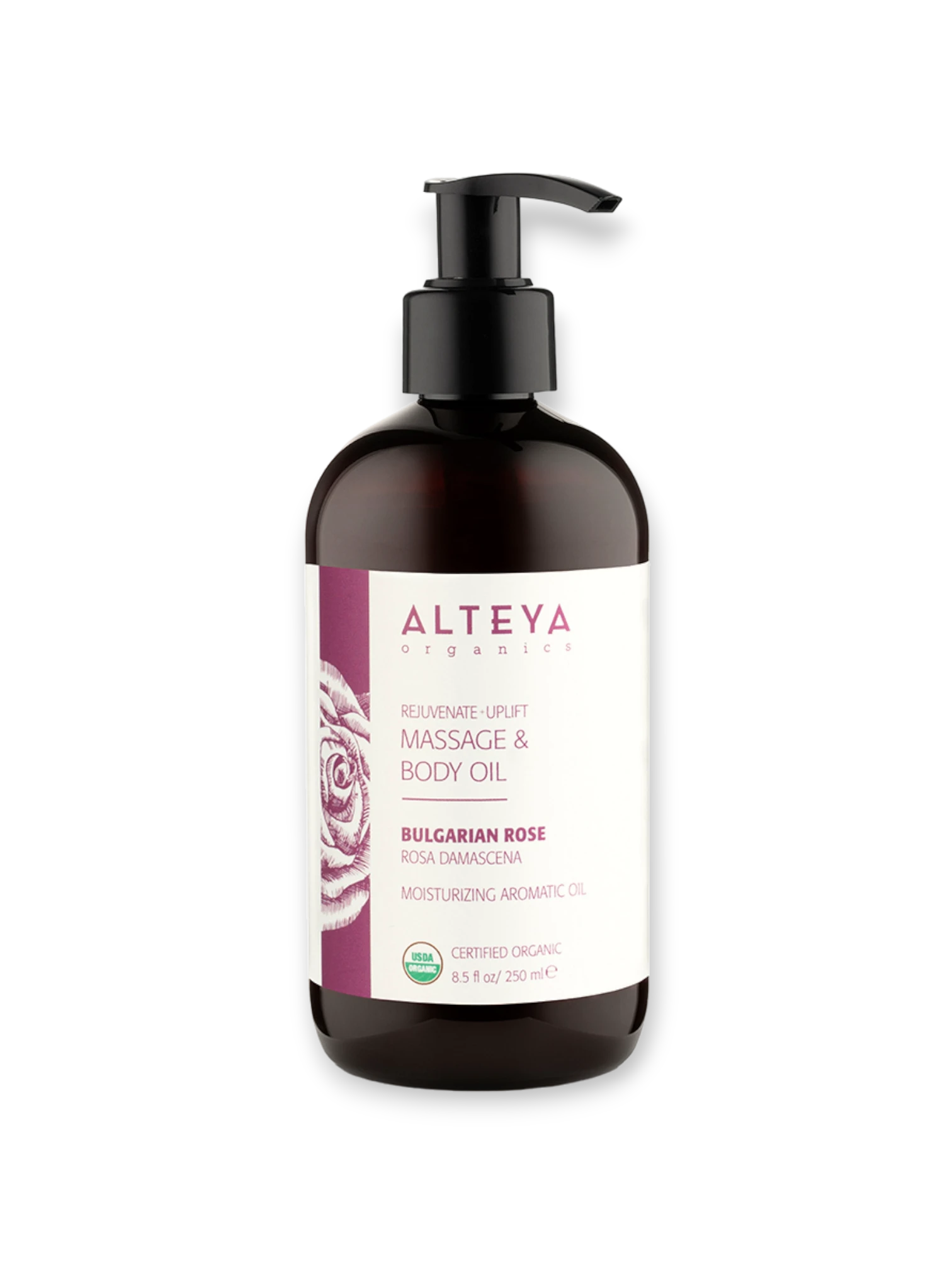 Био Масажно масло за тяло Роза 250 мл Aleya Organics