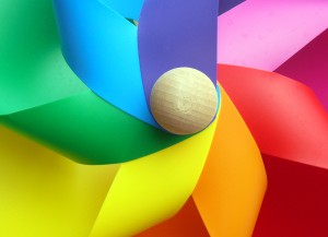 Rainbow pinwheel