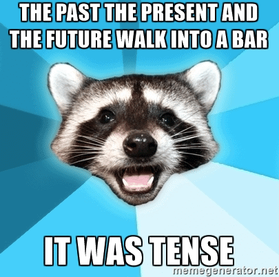 Meme featuring a racoon