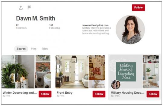 Pinterest marketing: boards