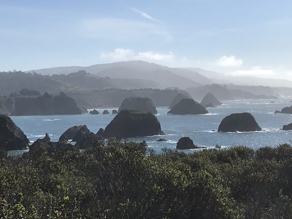 Sea stacks in Elk, CA
