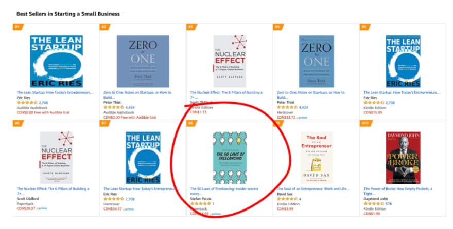 Self-Publishing best seller