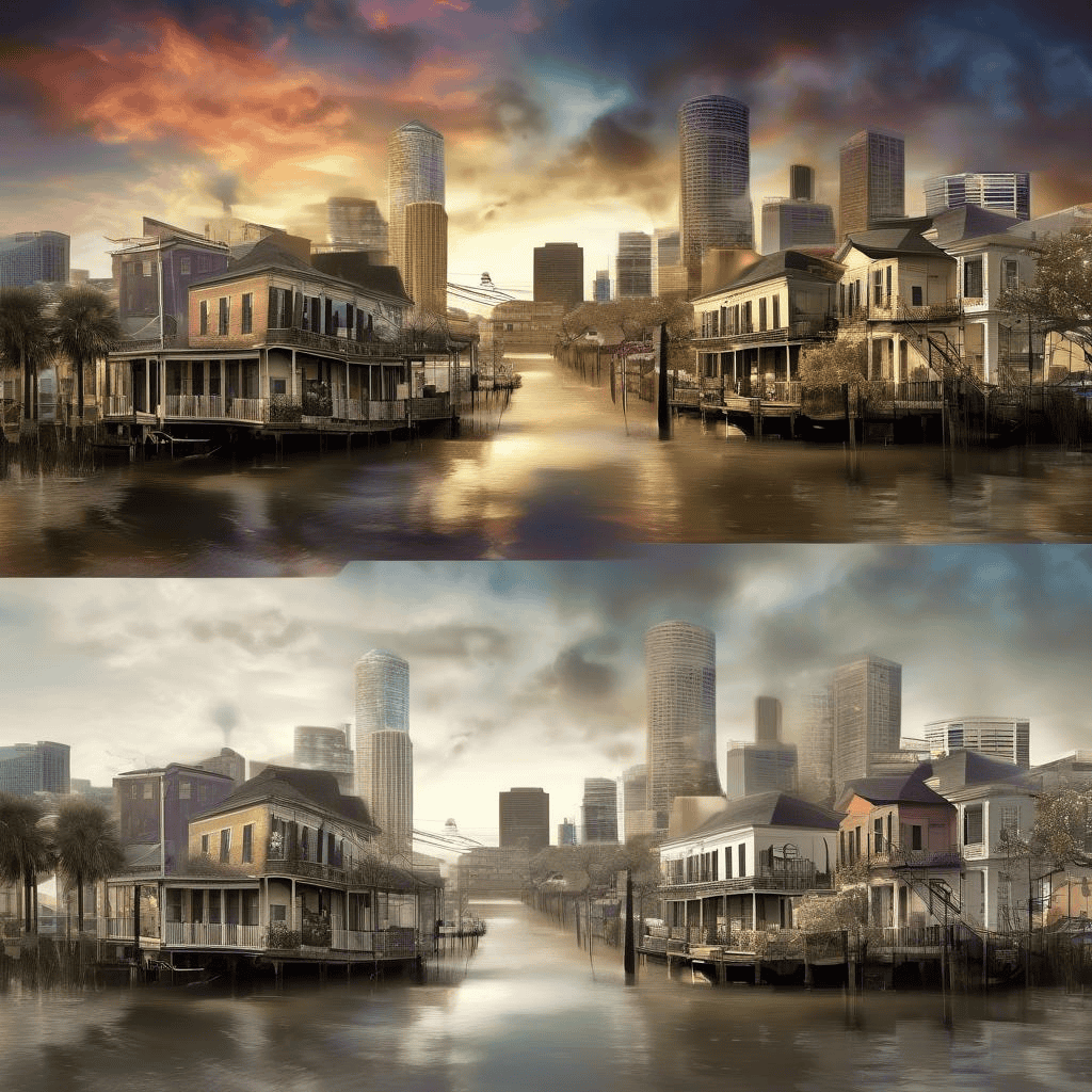 City Adrift: New Orleans Before and After Katrina by Jenni Bergal