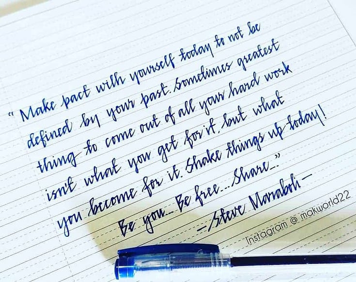 Aesthetic handwriting inspirations to copy right away masha plans