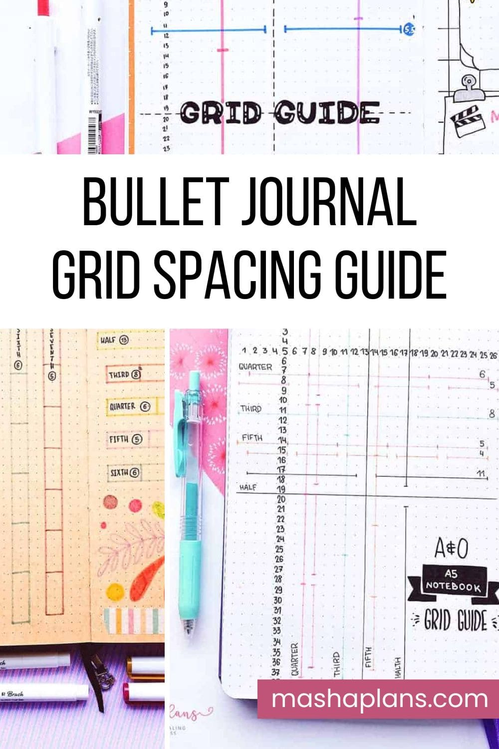 Bullet Journal Grid Spacing Guide: All You Need To Know | Masha Plans