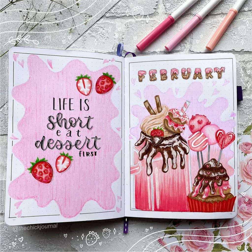 February Bullet Journal Theme Ideas (+ Plan With Me) | Masha Plans
