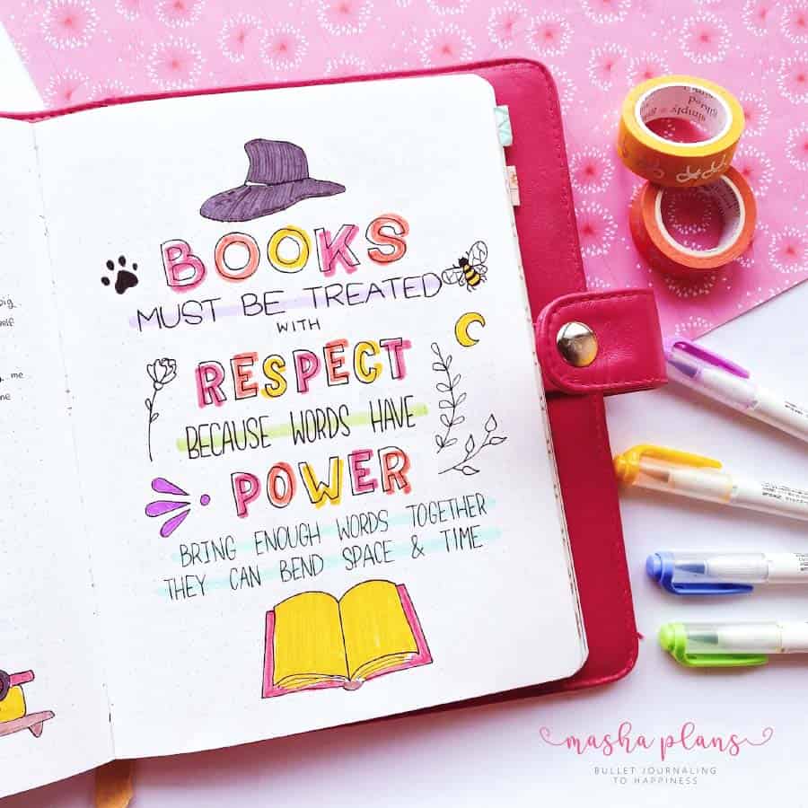 19 Reading Journal Page Ideas For Book Lovers Masha Plans