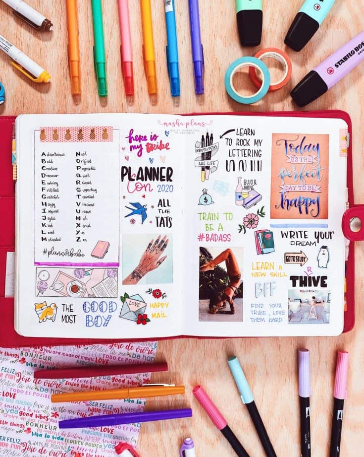 11 Vision Board Bullet Journal Page Ideas
