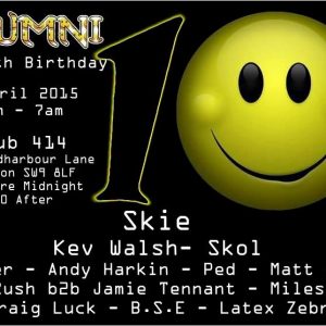 Matt Church at Alumni 10th Birthday, Club 414 (Flyer Front)