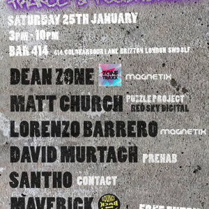 Matt Church at Magnetix, Bar 414 (Flyer Front)