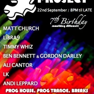 Matt Church at Puzzle Project's 7th Birthday!!, Raving Buddha (Flyer Front)