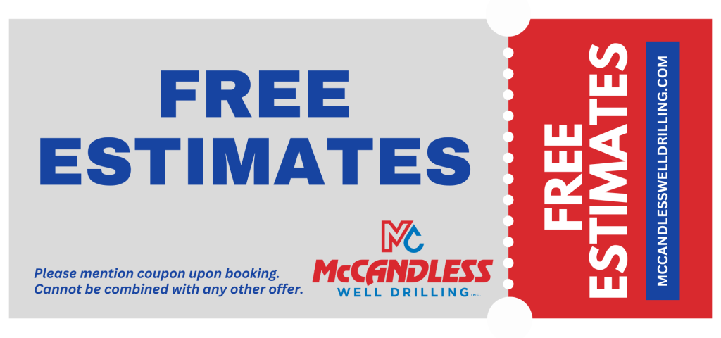 McCandless Well Drilling promo - Free estimates