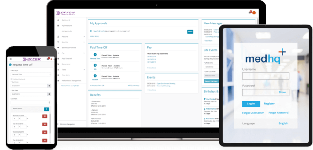 the MedHQ client portal