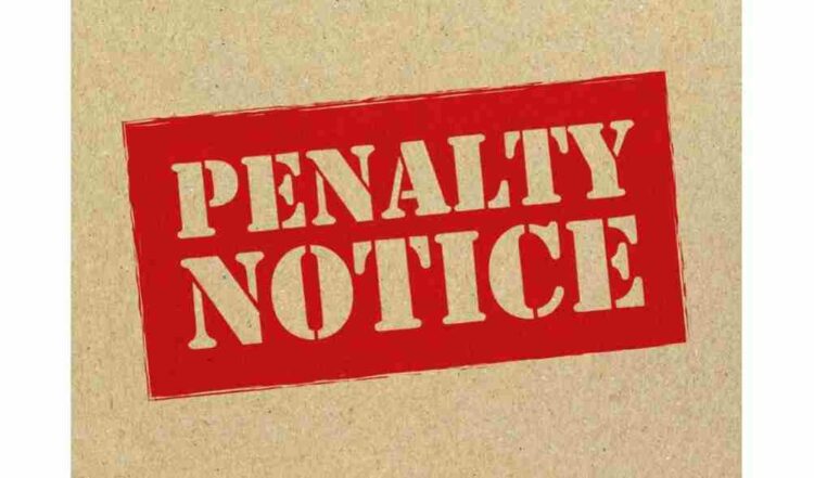 RMD Penalty notice