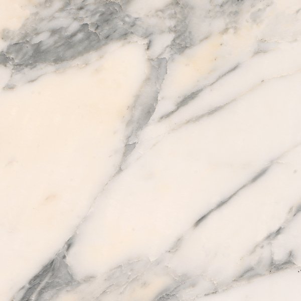 Elegant white marble with subtle gray and beige patterns, showing a stylish surface for bathroom remodels by Mid State Baths.