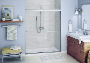 A clean, bright bathroom shows Mid State Baths’ quality work, combining comfort and style made by skilled remodelers.