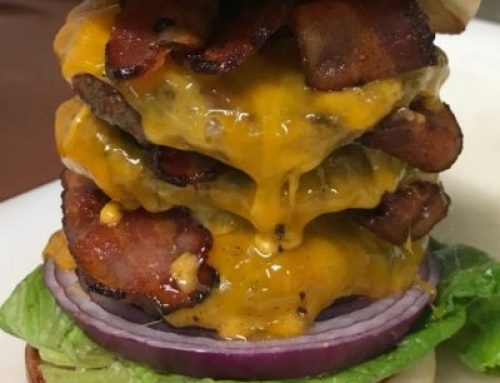 Triple Bacon Cheese Burger