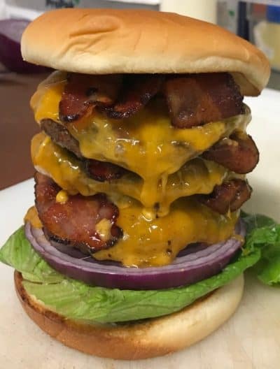 Triple Bacon Cheese Burger