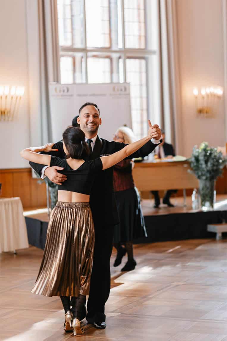 Mit Mr. Sherman Tanzstudio beim Pro-Am-Turnier