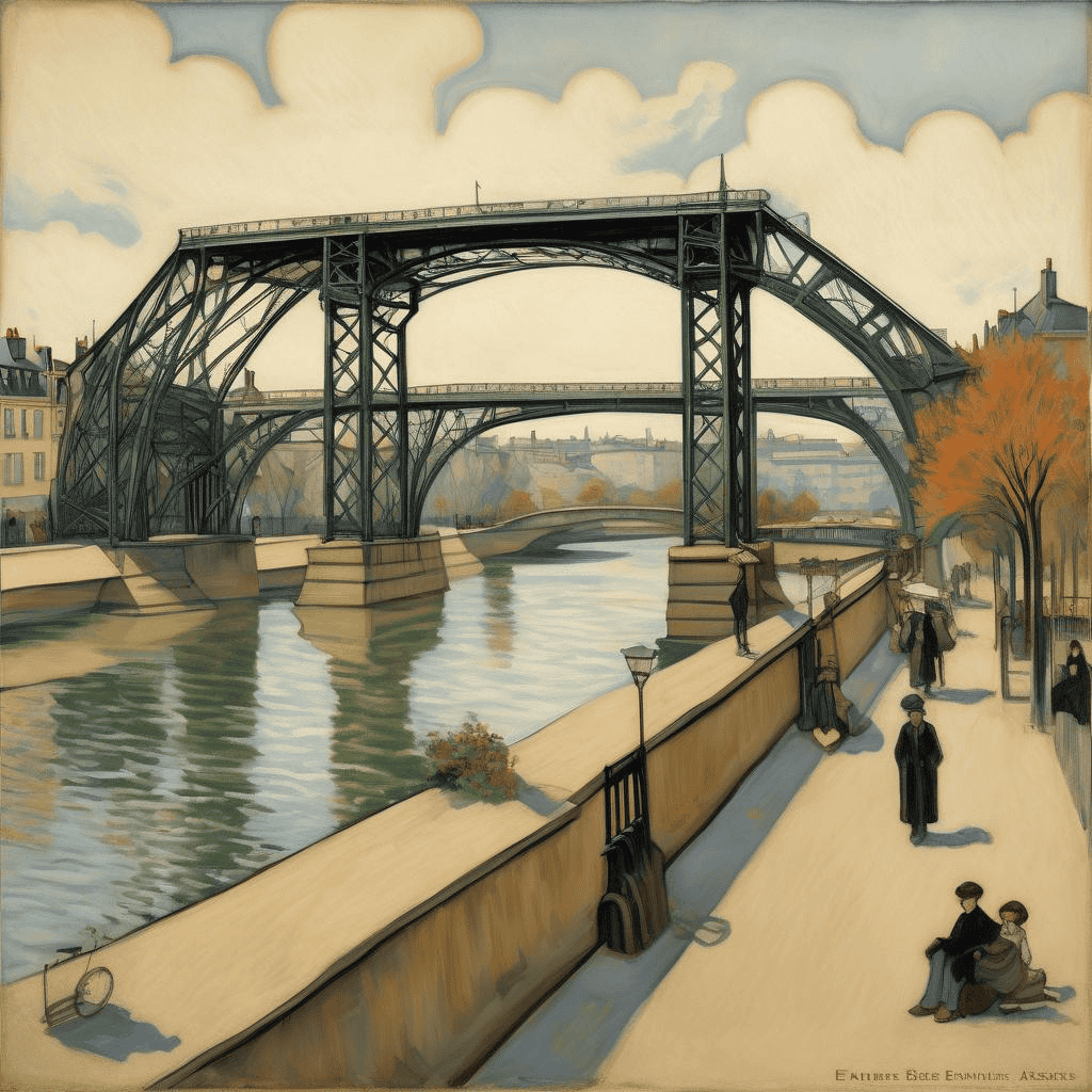 Iron Bridges at Asniéres – Emile Bernard