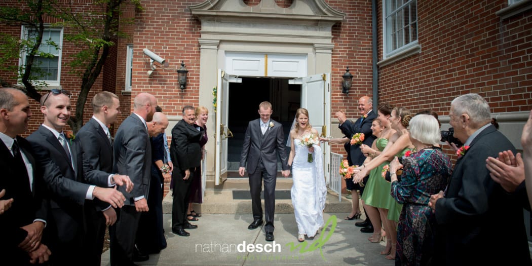 spring wedding at barn  at overlook