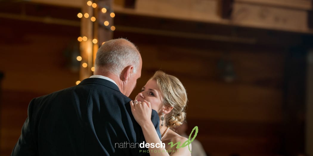 reception at barn at overlook