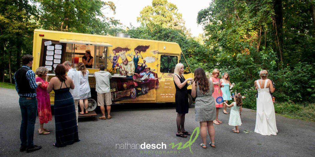 Backyard wedding in Reading pa