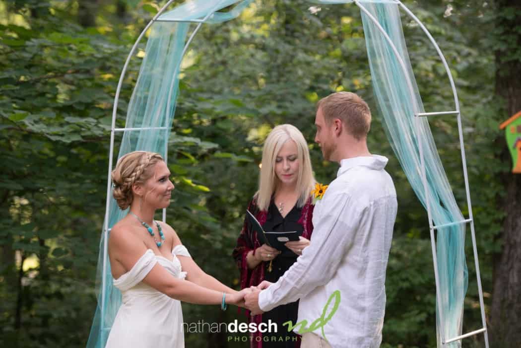 Backyard wedding in Reading pa