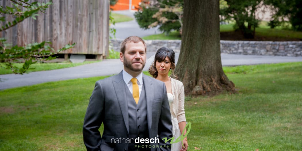 Outside wedding at Riverdale Manor