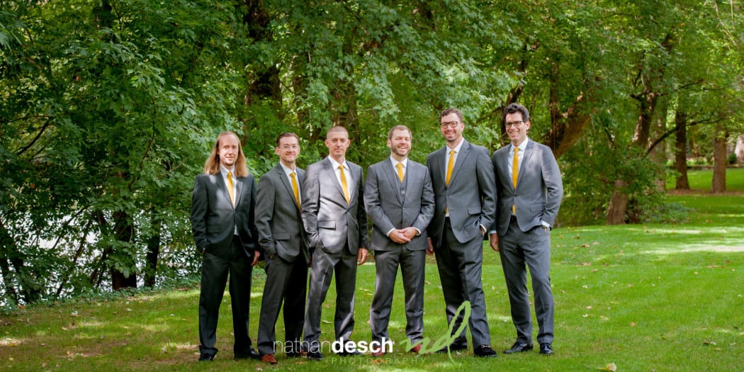 Outside wedding at Riverdale Manor