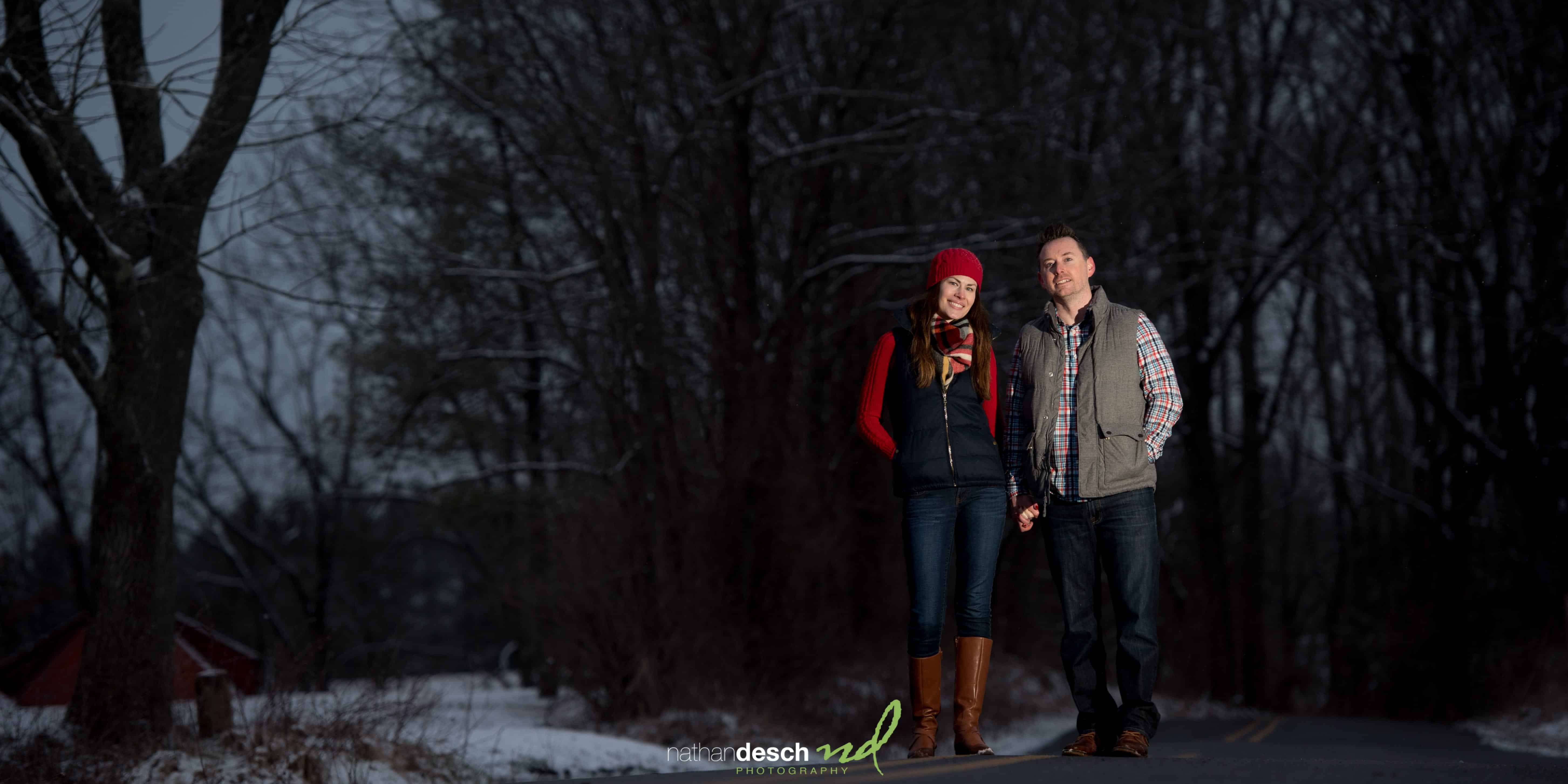 Nighttime winter photography