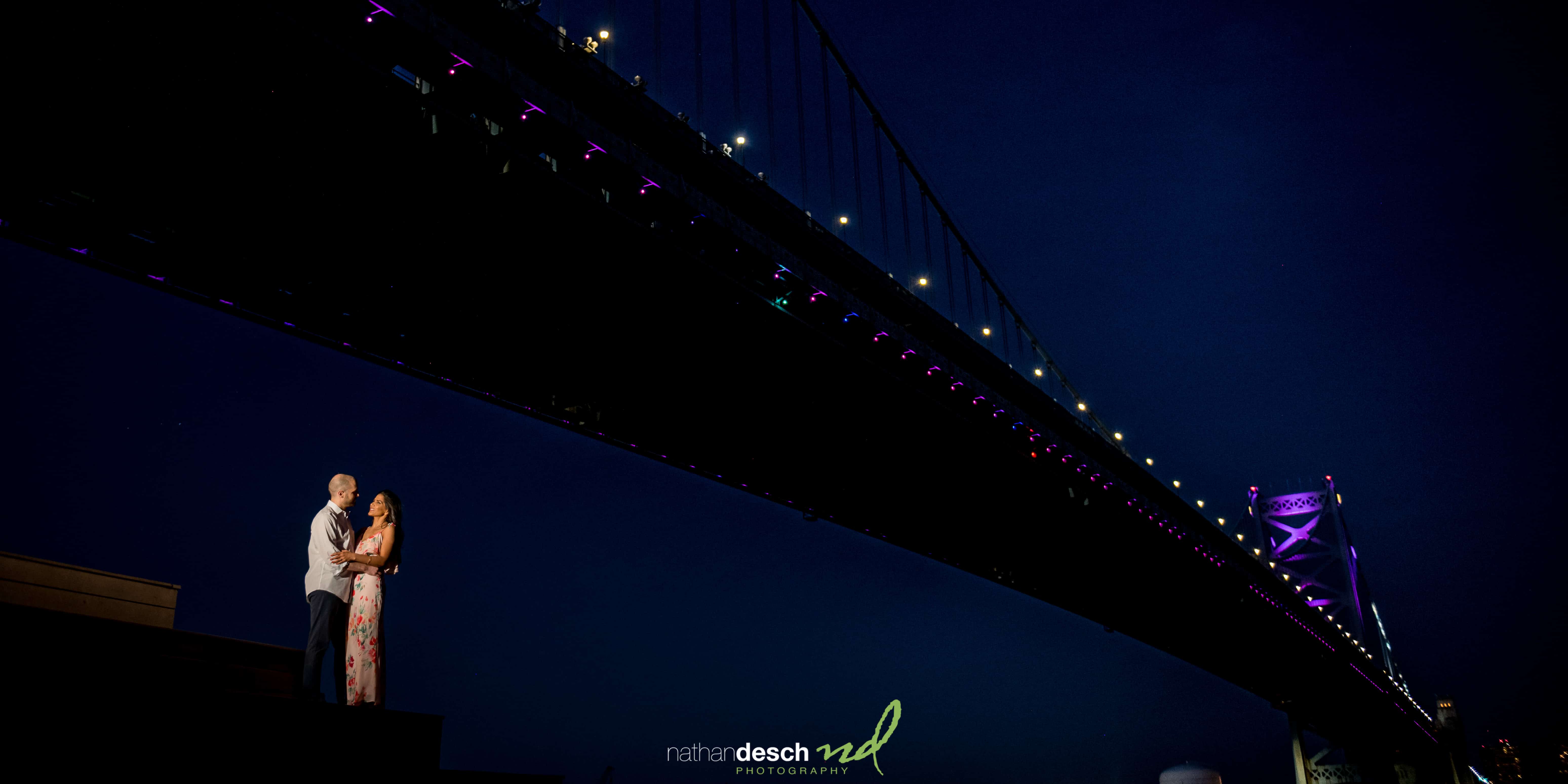 Ben Franklin Bridge Engagement Pictures
