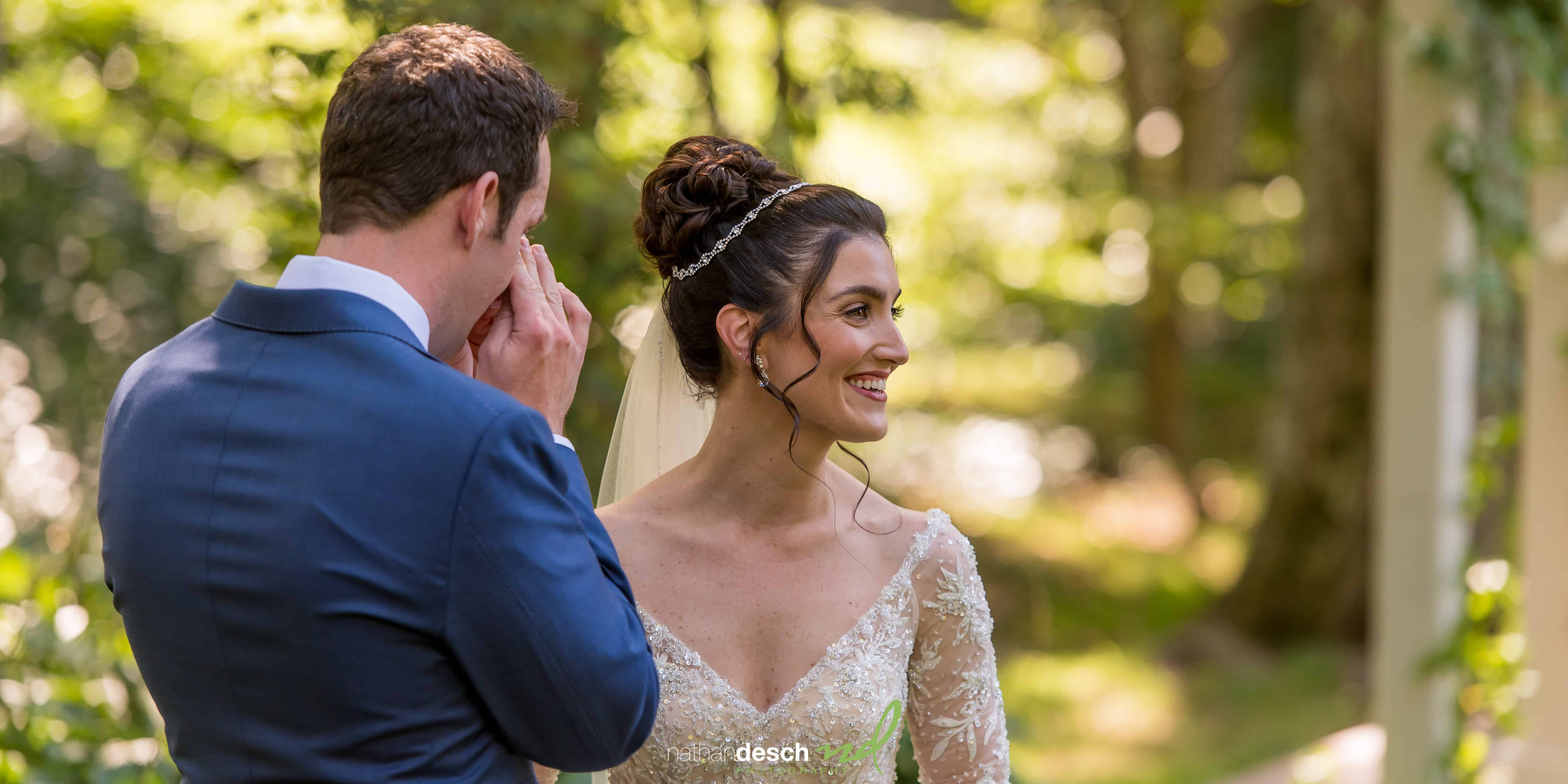Bride and groom portraits at pomme